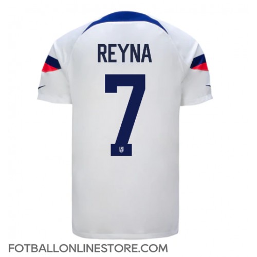 Billige forente stater Giovanni Reyna #7 Hjemmetrøye VM 2022 Kortermet